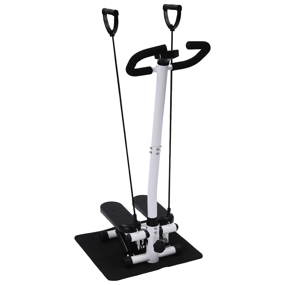 FabFit Fitness Stepper with Handlebars – 150 kg Max User Weight, Resistance Bands, Home Cardio
