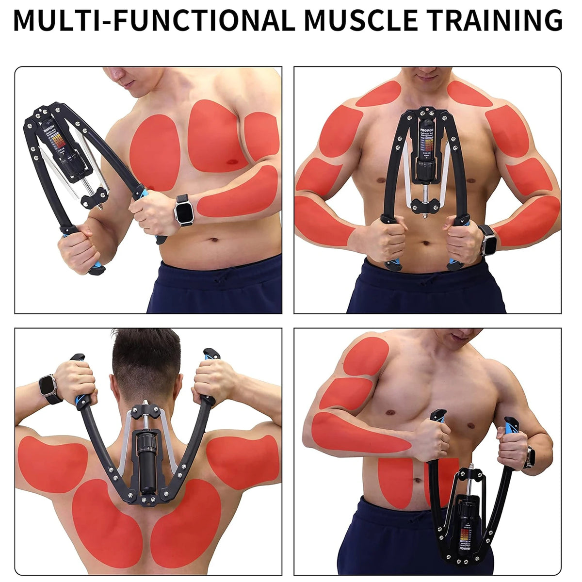 FabFit Hydraulic Twister Arm Exerciser – Adjustable 10–200 kg (22–440 lb), Chest & Biceps Trainer