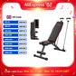 FabFit Adjustable Weight Bench 7 Positions – Folding Exercise Bench, 300 kg Limit, Steel Frame