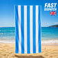 FabFit Sand Resistant Extra Large Beach Towel 100 x 200cm – Quick Dry Microfibre, 17 Colours