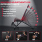 FabFit Adjustable Folding Weight Bench with Resistance Bands – Steel Frame Full Body Workout