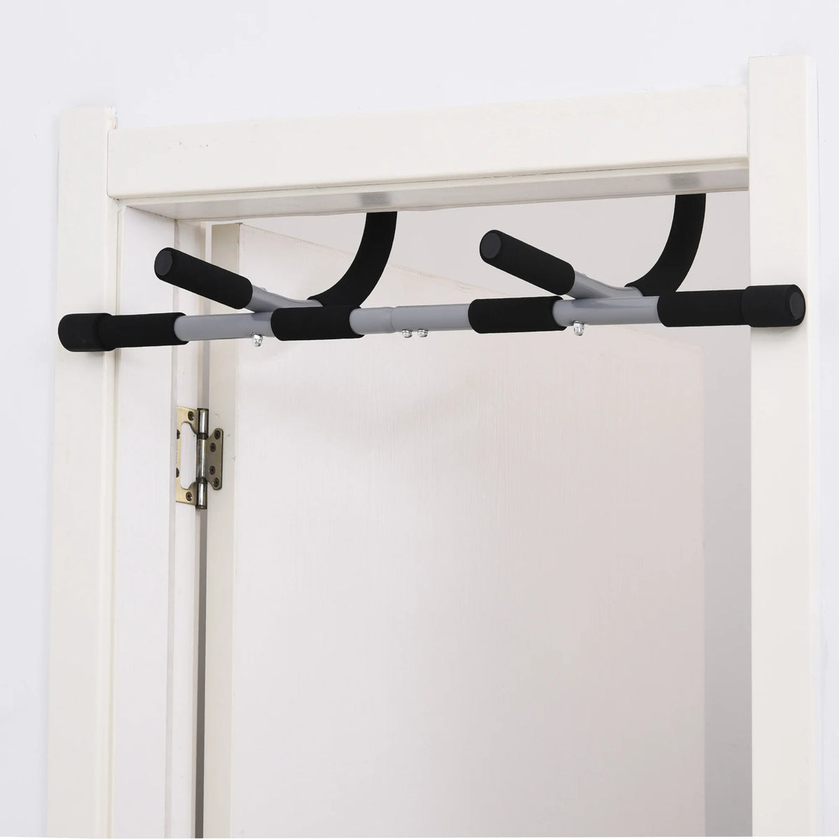 FabFit Doorway Pull-Up Bar – Horizontal Bar for Home Upper Body Workouts, Pull & Push Ups
