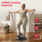 FabFit Mini Stepper with Resistance Bands – LCD Monitor, Hydraulic, 110 kg Max, Non-Slip Pedals