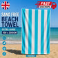 FabFit Sand Resistant Extra Large Beach Towel 100 x 200cm – Quick Dry Microfibre, 17 Colours