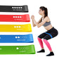 FabFit Latex Resistance Loop Bands Set 5 Pcs – Exercise Bands for Yoga, Pilates & Strength