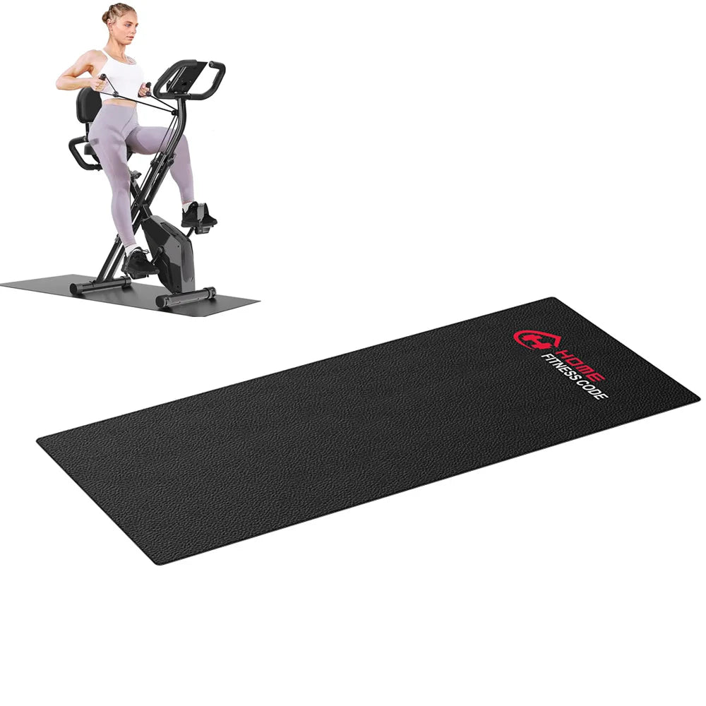 FabFit Treadmill & Exercise Bike Floor Mat 173 x 61 cm – Non-Slip TPE Protective Equipment Mat