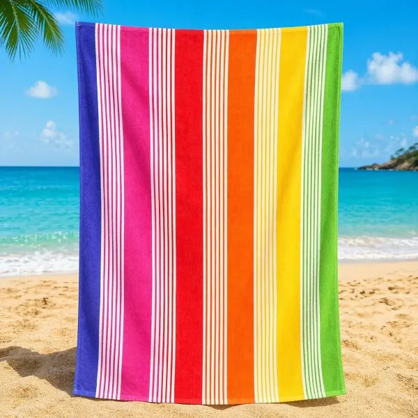 FabFit Sand Resistant Extra Large Beach Towel 100 x 200cm – Quick Dry Microfibre, 17 Colours