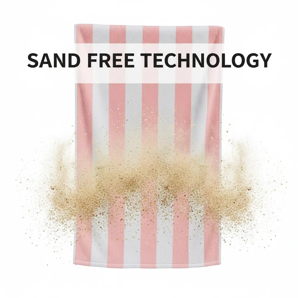FabFit Sand Resistant Extra Large Beach Towel 100 x 200cm – Quick Dry Microfibre, 17 Colours