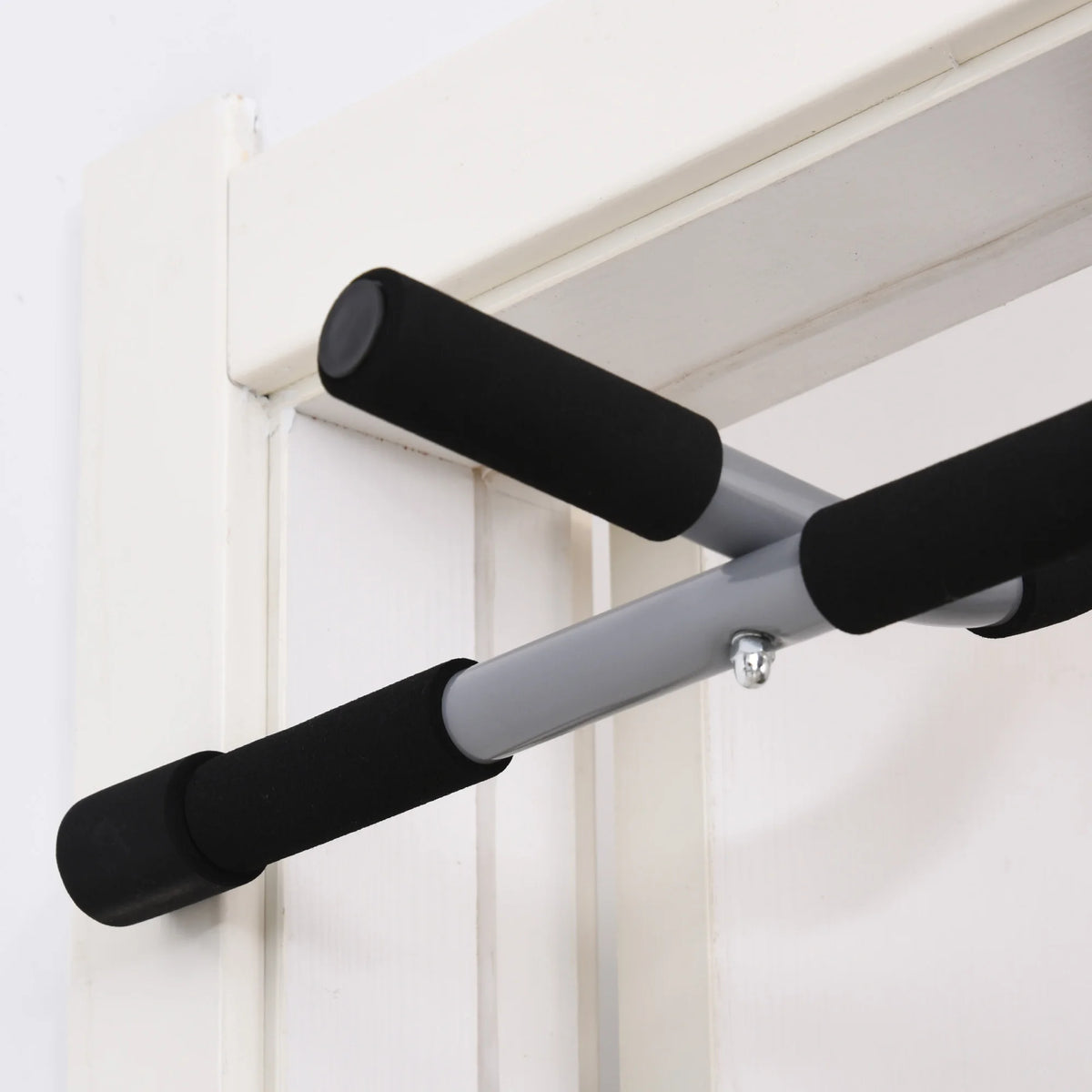 FabFit Doorway Pull-Up Bar – Horizontal Bar for Home Upper Body Workouts, Pull & Push Ups