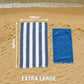 FabFit Sand Resistant Extra Large Beach Towel 100 x 200cm – Quick Dry Microfibre, 17 Colours