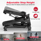 FabFit Mini Stepper with Resistance Bands – LCD Monitor, Hydraulic, 110 kg Max, Non-Slip Pedals