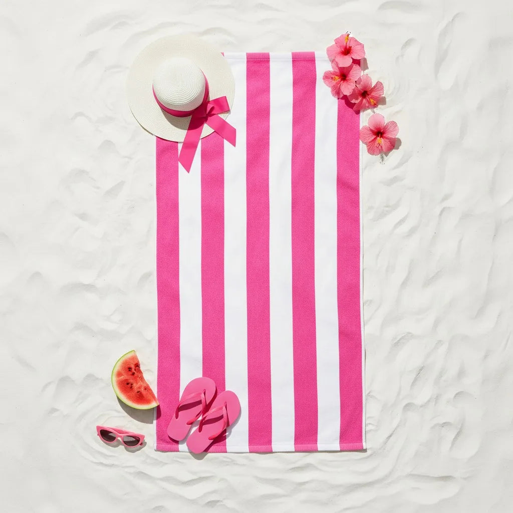 FabFit Sand Resistant Extra Large Beach Towel 100 x 200cm – Quick Dry Microfibre, 17 Colours