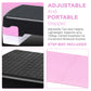 FabFit Aerobic Step Board 2 Tier – Cardio Fitness Stepper for Home Gym Exercise Training, Pink