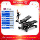 FabFit Mini Stepper with Resistance Bands – LCD Monitor, Hydraulic, 110 kg Max, Non-Slip Pedals