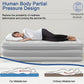 FabFit 2 Person Inflatable Camping Mattress with Built-In Pump – 203 x 152 x 48 cm PVC Air Bed