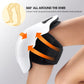 FabFit Cordless Heated Knee Massager – 3 Heat Levels, Vibration, 2000 mAh Rechargeable Wrap