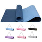 FabFit TPE Yoga Mat – Non-Slip 183 x 61 x 0.6 cm for Pilates & Fitness, with Carry Strap