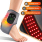 FabFit Cordless Heated Ankle Massager Wrap – 660 nm Red Light, 40 LEDs, 3 Vibration Modes