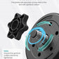 FabFit 2-in-1 Adjustable Dumbbell Set 2 x 10 kg – Converts to Barbell, Plastic-Coated Plates