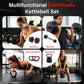 FabFit Dumbbell & Barbell Weight Set – 15 kg, 20 kg or 30 kg, with Kettlebell Option