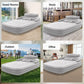 FabFit 2 Person Inflatable Camping Mattress with Built-In Pump – 203 x 152 x 48 cm PVC Air Bed