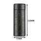 FabFit Portable Leather Cigar Case – Cedar Wood Lined Travel Humidor with Hygrometer, Fits 5