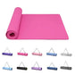 FabFit TPE Yoga Mat – Non-Slip 183 x 61 x 0.6 cm for Pilates & Fitness, with Carry Strap