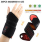 FabFit Cordless Heated Ankle Massager Wrap – 660 nm Red Light, 40 LEDs, 3 Vibration Modes