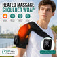 FabFit Cordless Heated Shoulder Brace – Vibration Massage Wrap with Soothing Warmth