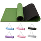 FabFit TPE Yoga Mat – Non-Slip 183 x 61 x 0.6 cm for Pilates & Fitness, with Carry Strap