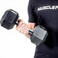 FabFit Hex Dumbbells Set 2 x 5 kg or 2 x 7.5 kg – Rubber-Covered Hand Weights for Home Gym