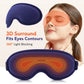 FabFit Heated Eye Massager Mask with Vibration – USB Warm Compress Blackout Mask, 2 Types