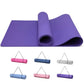 FabFit TPE Yoga Mat – Non-Slip 183 x 61 x 0.6 cm for Pilates & Fitness, with Carry Strap