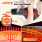 FabFit Cordless Heated Ankle Massager Wrap – 660 nm Red Light, 40 LEDs, 3 Vibration Modes