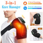 FabFit 3-in-1 Cordless Heated Knee & Shoulder Massager – Vibration Wrap for Leg, Arm & Joints