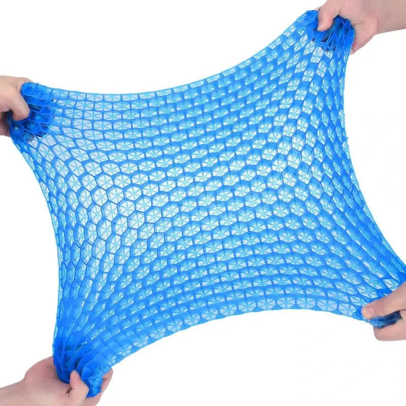 FabFit Honeycomb Gel Seat Cushion – Double Thick, Breathable & Non-Slip Sitting Pad, Blue