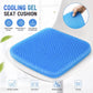 FabFit Honeycomb Gel Seat Cushion – Double Thick, Breathable & Non-Slip Sitting Pad, Blue