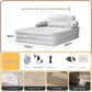 FabFit 2 Person Inflatable Camping Mattress with Built-In Pump – 203 x 152 x 48 cm PVC Air Bed