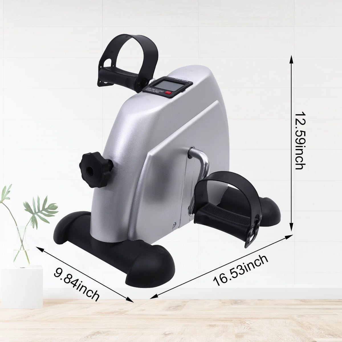 FabFit Mini Pedal Exerciser with LCD Display – Under Desk Bike for Leg & Arm Workouts, 4 Colours