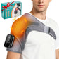 FabFit Cordless Heated Shoulder Brace – Vibration Massage Wrap with Soothing Warmth