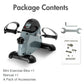 FabFit Motorised Under Desk Pedal Exerciser – LCD Display, Arm & Leg Mini Exercise Bike