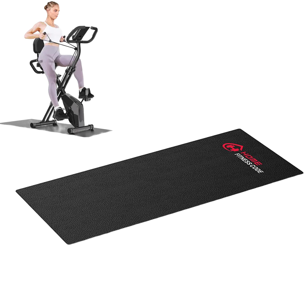 FabFit Treadmill & Exercise Bike Floor Mat 173 x 61 cm – Non-Slip TPE Protective Equipment Mat