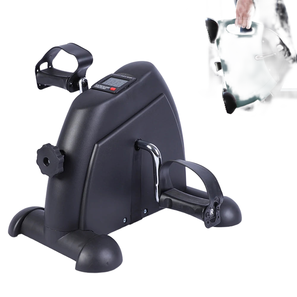 FabFit Motorised Under Desk Pedal Exerciser – LCD Display, Arm & Leg Mini Exercise Bike