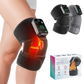 FabFit Rechargeable Heated Knee Massager 2-in-1 – Knee & Elbow Wrap, 3 Heat Levels, Vibration